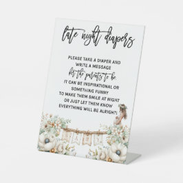 Late night diapers sockelschild