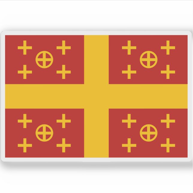 lateinische Flagge Aufkleber (Vorderseite)