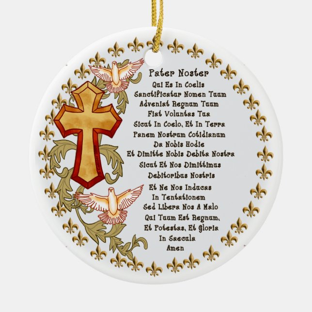 lateinische Herren Gebetsdekoration Keramik Ornament (Vorne)