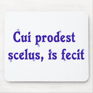 Lateinische Phrase auf Rechtsanwalt Mousepad