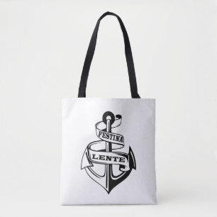 Lateinischer Ausdruck Festina lente Tasche