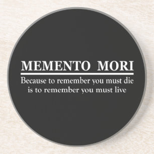 Lateinischer Ausdruck - Memento Mori Getränkeuntersetzer