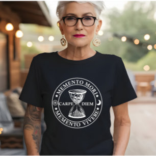 Lateinischer Ausdruck - Memento Mori Memento Viver T-Shirt