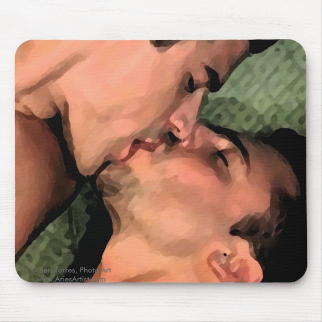 Lateinischer Kuss Mousepad (Vorne)