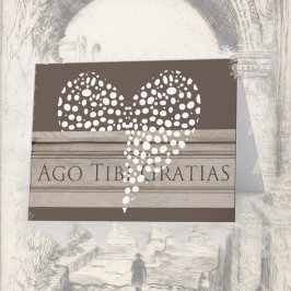 Lateinisches Herz Dankeskarte