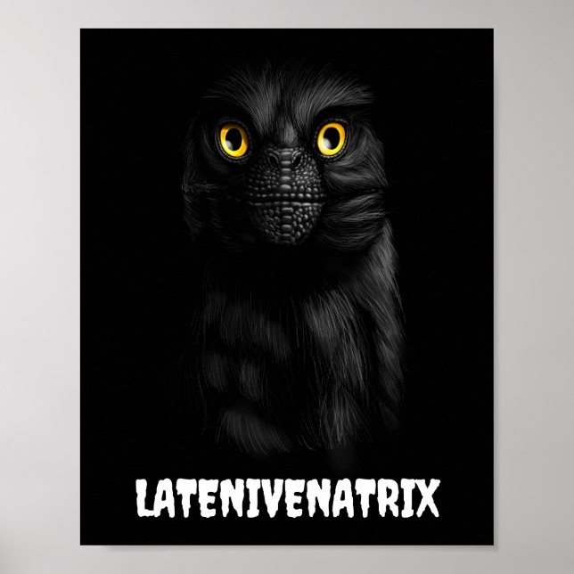 Latenivenatrix Troodon Stenonychosaurus Poster (Vorne)
