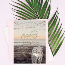 Laterne, String Lights, Blume, Beach Wedding