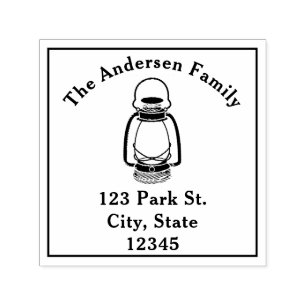 Laternen-Adresse Permastempel