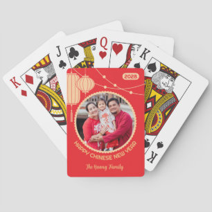 Laternen-Foto-Poker-Karten zum Mondneujahr Spielkarten
