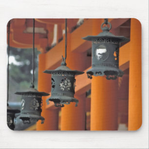 Laternen hängen am Heian-jingu-Schrein, Mousepad