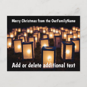 Laternen Kerzen Weihnachten Anpassen Postkarte