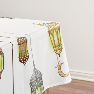 Laternen Ramadan Mubarak Orientalisch Arabisch Mus Tischdecke