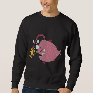 Laternenfisch Schwimmen Sweatshirt