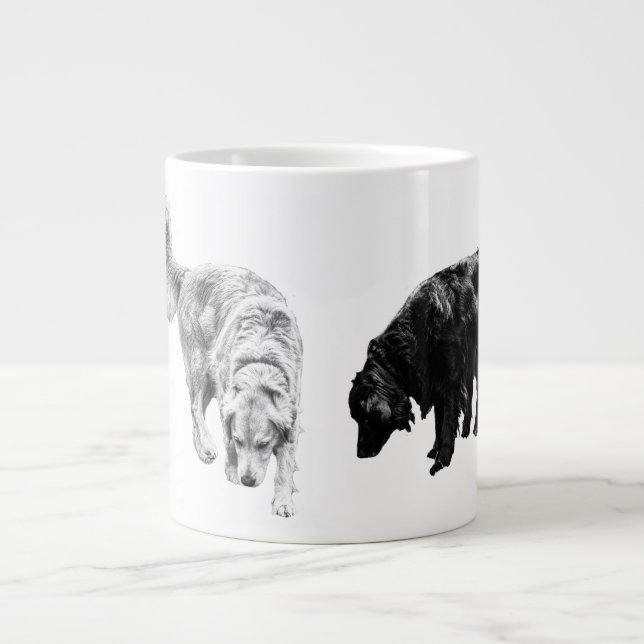 Laternenglühspulen — Retriever Duo Jumbo-Tasse (Vorderseite)
