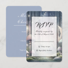 Laternenlicht-Träume Verzauberte Waldhochzeit RSVP Karte