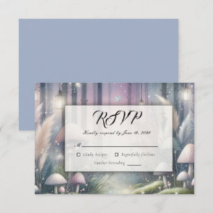 Laternenlicht-Träume Verzauberter Wald RSVP Karte