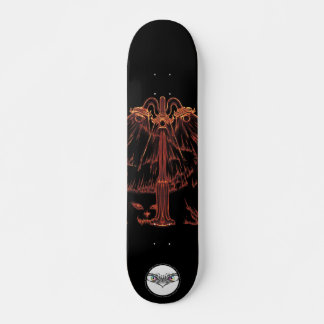 Laternenorange-leuchtende Katzenaugen Skateboard