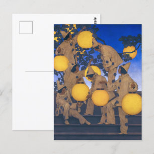 Laternenträger Maxfield Parrish Postkarte