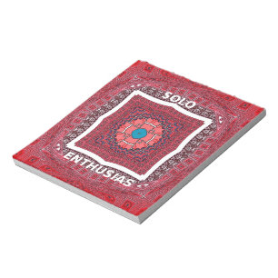 Latest Sindhi Indus Craft Ajrak Design Art Notizblock
