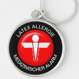 LATEX ALLERGIE Medical Alert - Button Schlüsselanh Schlüsselanhänger