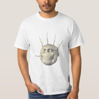 Latex-Handschuh-Kopf-Front/hinteres T-Shirt
