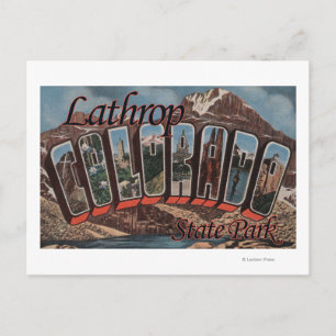Lathrop Staat Park, Colorado Postkarte