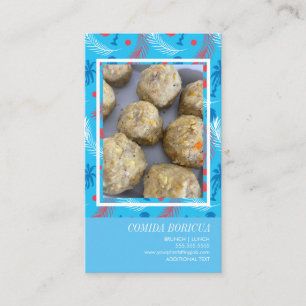 Latin Puertorico Restaurant Mofongo Carte de visit