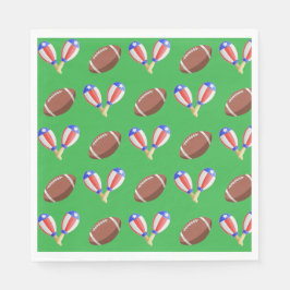Latin-themed Football Serviette