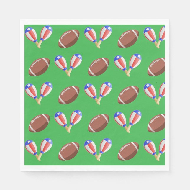 Latin-themed Football Serviette (Vorderseite)
