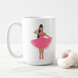 Latina Babe Pink Individuelle Name Kaffeetasse