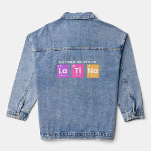 Latina Gift Shirt, Chicana Shirts, Latina Power Jeansjacke