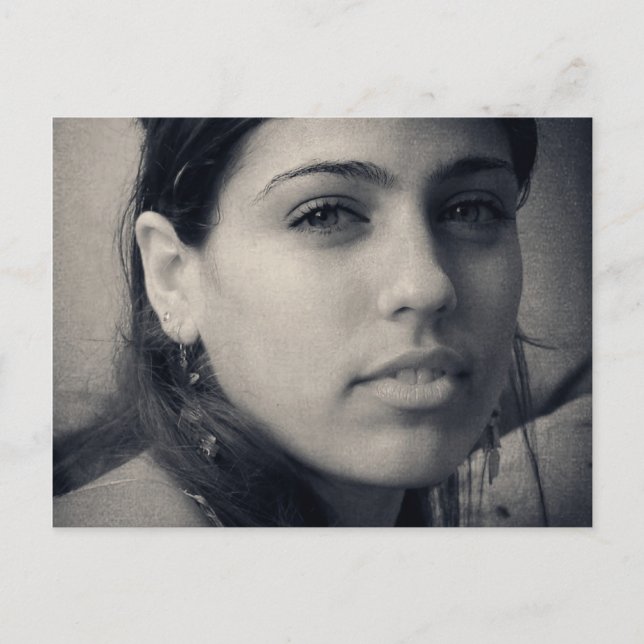 Latina Schönheit Postkarte (Vorderseite)