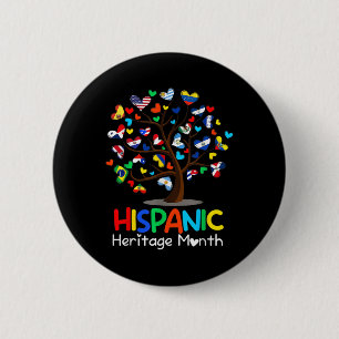 Latina Tree Latina Nationales hispanisches Erbe Button