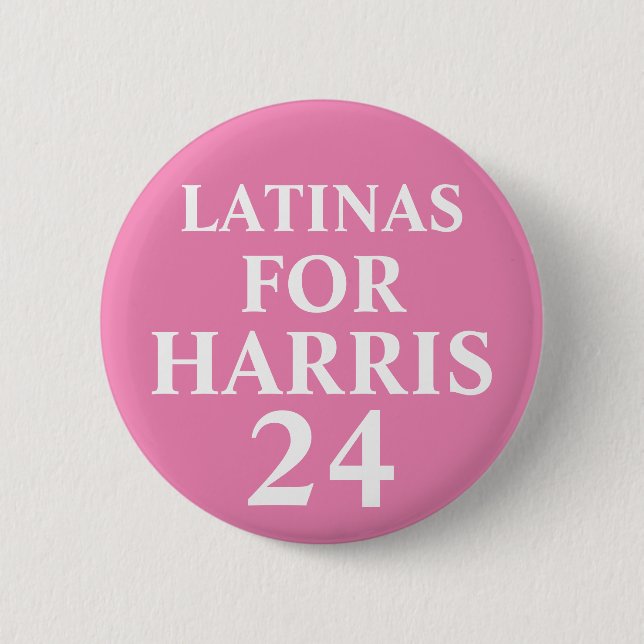 Latinas für Harris Button (Vorderseite)