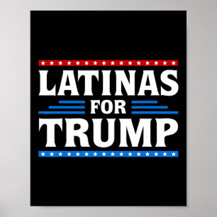 Latinas für Trump im Jahr 2024 Wahl Stimme Latina Poster