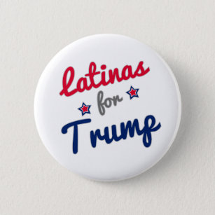 Latinas für Trumpf 2016 Button