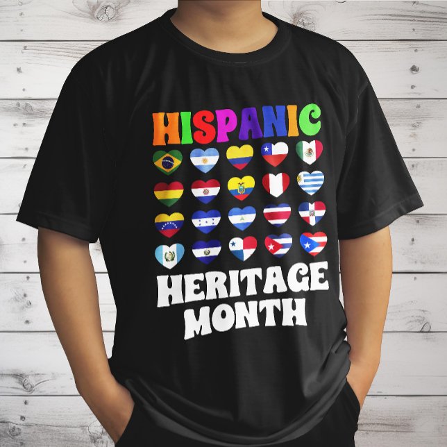Latino-Länder: Herzenslust, glückliche Feier T-Shirt (Von Creator hochgeladen)