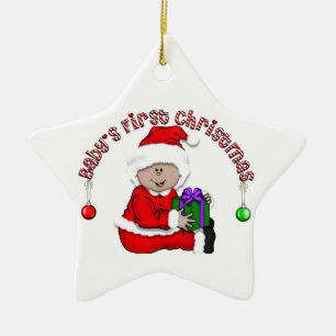 Latino Santa Baby 1. Weihnachtsdekoration Keramik Ornament