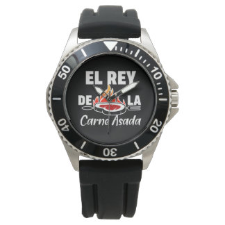 Latino Vater El Rey de la Carne Asada Armbanduhr