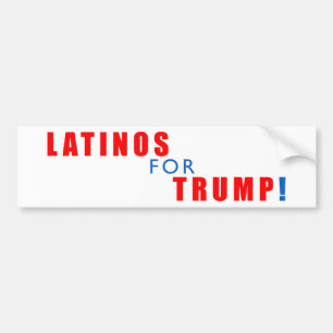 Latinos für Donald Trump Autoaufkleber