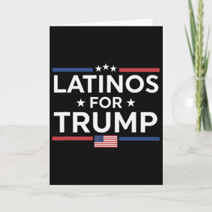 Latinos für Trump 2024 - Präsident Wahl Trump Karte