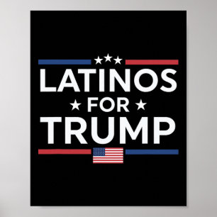Latinos für Trump - Präsident Wahl Trump Vance Poster
