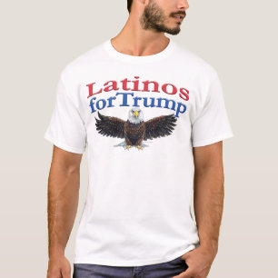 Latinos für Trump Rot, Weiß & Blau Adler T-Shirt