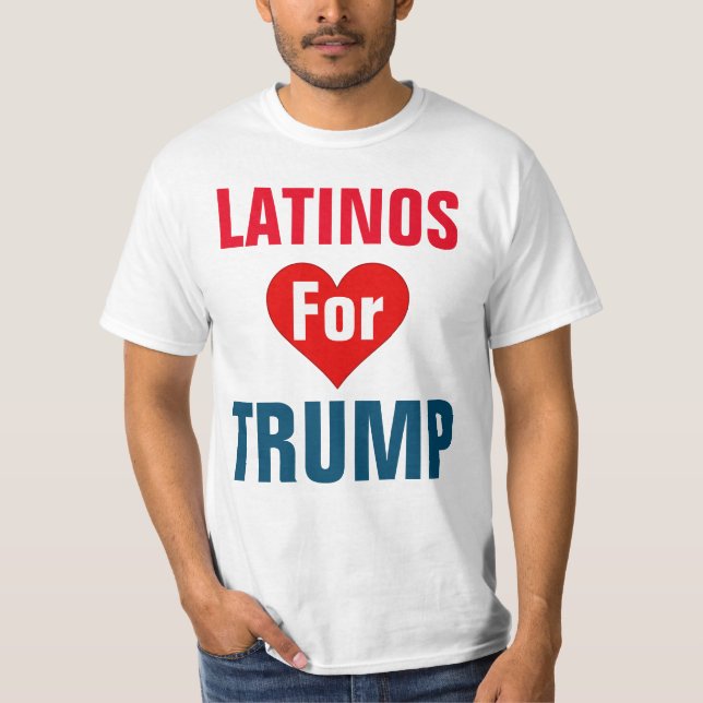 Latinos für Trumpf-T - Shirt (Vorderseite)
