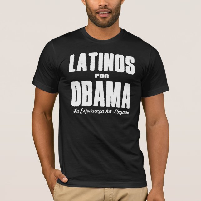 Latinos Por Obama 2 T-Shirt (Vorderseite)