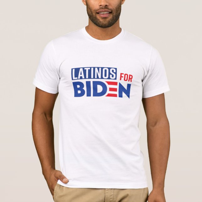 Latinos Pour Biden T-Shirt (Devant)