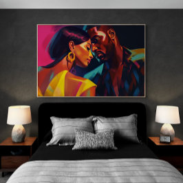 Latinos tanzen in einem Miami Nightclub Malerei Poster