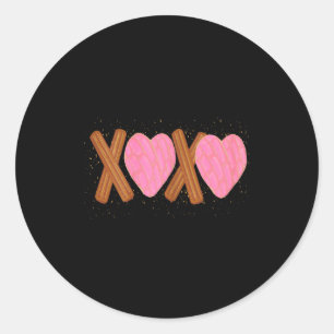 Latinx Lustiges Valentinsgeschenk für Latina Conch Runder Aufkleber