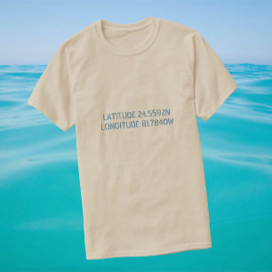 Latitude and Longitude Custom Shirt