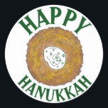 Latkes Happy Hanukkah Chanukah Juwish Holidays Runder Aufkleber<br><div class="desc">Das Design zeigt eine originelle Marker-Illustration eines leckeren Latke Potato Pancakes mit sauer Creme, ein Grundnahrungsmittel der jüdischen Urlaubsküche. Ideal für Hanukkah Feiern! Dieses Chanukah Latkes Design ist auch auf anderen Produkten erhältlich. Viele weitere Feinschmecker-Designs sind auch in diesem Shop erhältlich! Sehen Sie nicht, wonach Sie suchen? Brauchen Sie Hilfe...</div>